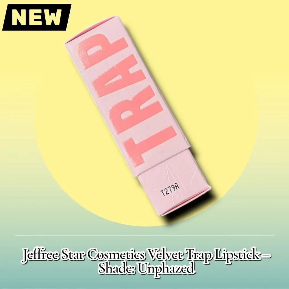 New NWT Jeffree Star Cosmetics Velvet Trap Lipstick – Shade: Unphazed – Full Siz